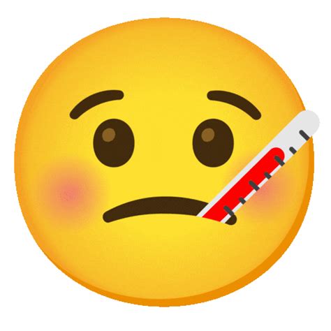 🤒 Face With Thermometer Emoji Thermometer Face Emoji