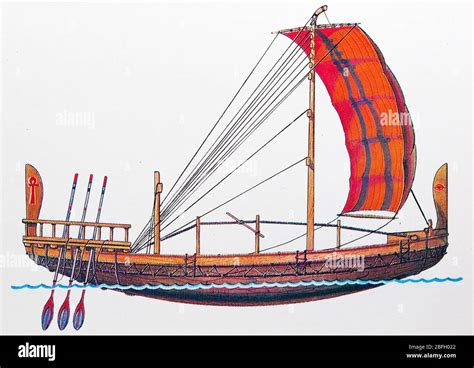 Ancient Egyptian Trade Sailing Ship Stock Photo Alamy
