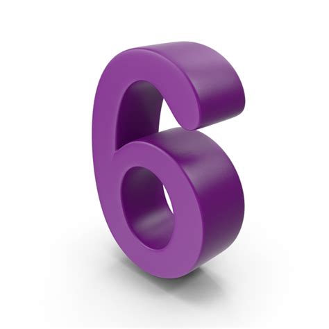 6 (six) is the natural number following 5 and preceding 7. Purple Number 6 PNG Images & PSDs for Download ...