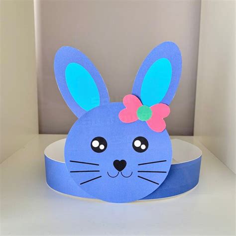 Diy Bunny Paper Crown Classroom Party Crafts For Kids Easter Etsy