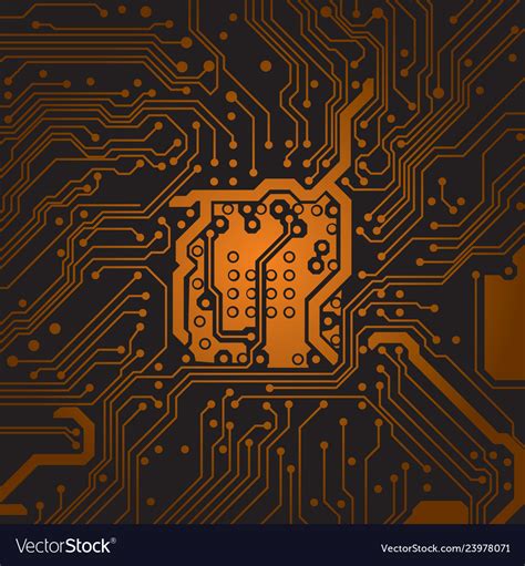Circuit Board Background Texture Computer Vector Image