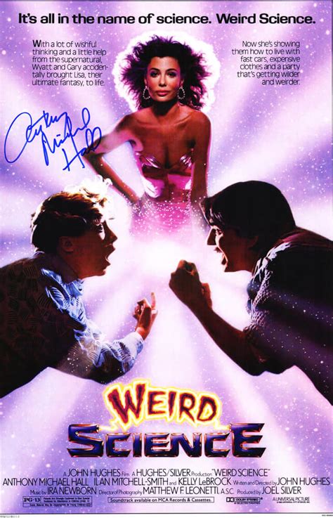 Anthony Michael Hall Signed Weird Science 11x17 Movie Poster
