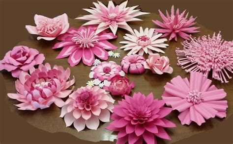 Cardstock Paper Flowers Cricut