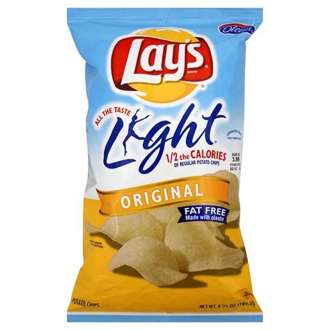 The perfectly crispy chip that has been america's favorite snack for more than 75 years. Lay's Light Potato Chips, Original, 6.5 oz (184.2 g)