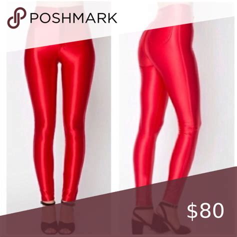 american apparel high waisted red disco pants lg disco pants american apparel disco