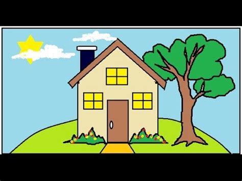 Berbagai gambar rumah di indonesia. Menggambar Rumah - YouTube