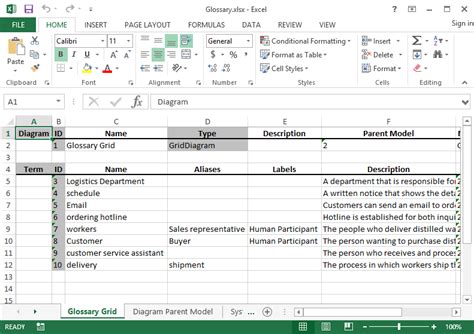 6 Glossary Template Excel Excel Templates Excel Templates Riset
