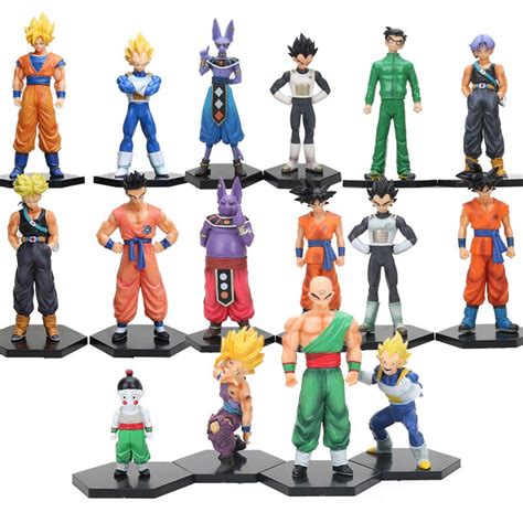 Anime Manga Set 2 Figuras Dragon Ball Z 2 Figures Set 12 15cm Son Goku