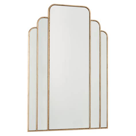 Calais Modern Art Deco Gold Mirror Lightbox