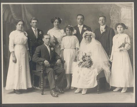 Early 1900's wedding | Vintage wedding party, Vintage wedding photos, Wedding dresses vintage