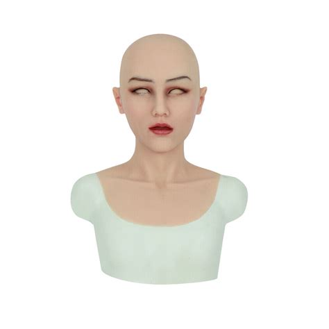 Silicone Female Headgear Mask Makeup Long Neck With Collarbone Crossdresser Ebay
