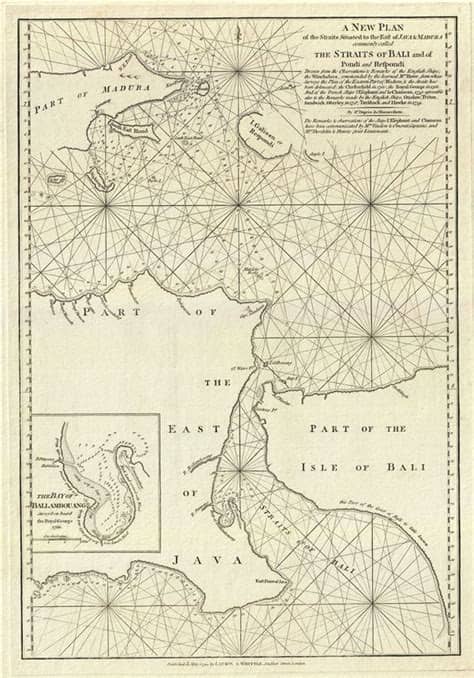 A New Plan of the Straits Situated to the East of Java ...
