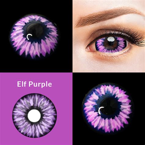 Purple Elf Eye Sclera 22mm Contacts Mocoqueen — Moco Queen