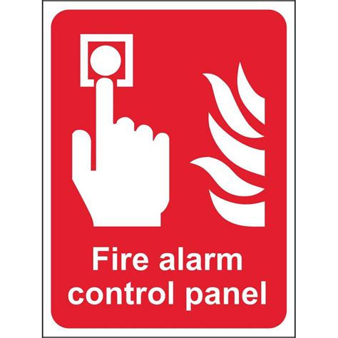 Fire Alarm Control Panel Signs Fire Fighting Equipment Safety Signs