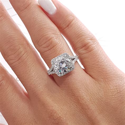 3 Carat Moissanite Ring Engagement Rings