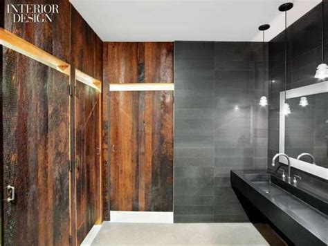 Rustic Meets Contemporary Toilet Design Restroom Design Bathroom Design