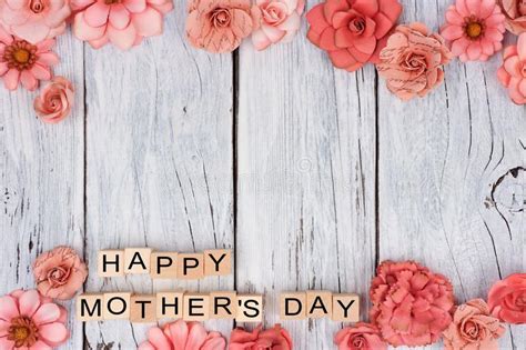 We have a massive amount of hd images that will make your computer or. Happy Mothers Day Wooden Blocks With Flower Double Border ...