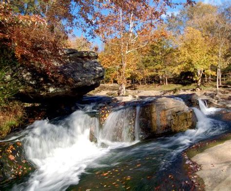 Early Autumn View Of The Falls In Turkey Creek Nature Preserve Pinson