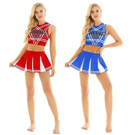 Description Uniform Girl Sexy Lingerie Gleeing Cheerleader Costume Set Halloween Costume