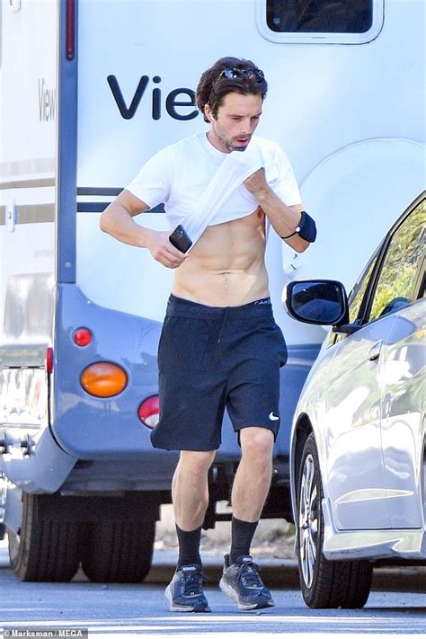 Sebastian Stan Goes For A Jog In La After Discussing Whether He