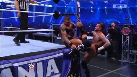 WWE Wrestlemania CM Punk Vs Randy Orton Highlights HD YouTube