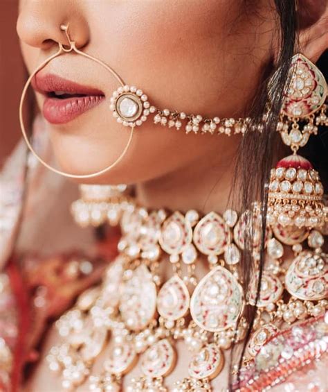 Bridal Nose Rings A Ka Nath Designs Which Are A Must See For The