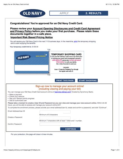However, you won't be able to view your account transactions and rewards. Just Got Approved Old Navy Card!!! - myFICO® Forums - 4067394