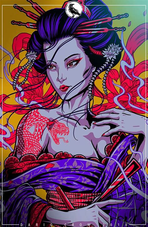 Geisha On Behance Japanese Art Modern Samurai Art Japanese Tattoo Art