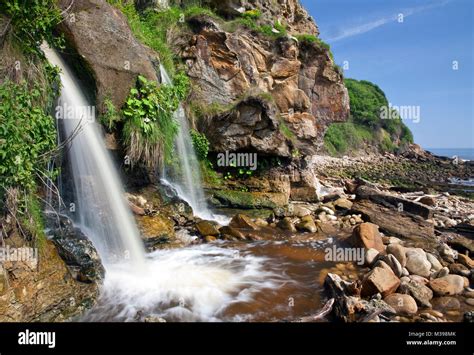 Hayburn Wyke Twin Waterfall North Yorkshire Coast North York Moors