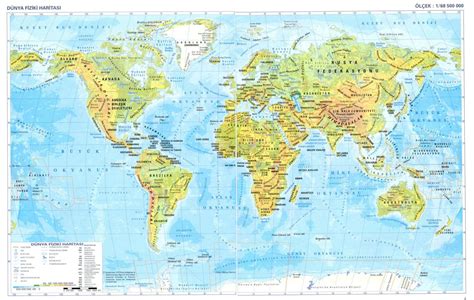 Detailed Physical Map Of The World Detailed Physical World Map Vidiani