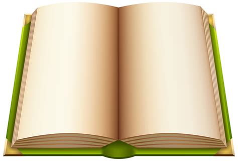 Green Open Book Png Clipart