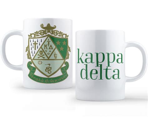 Kd Kappa Delta Crest Mug Sorority Coffee Mug Etsy