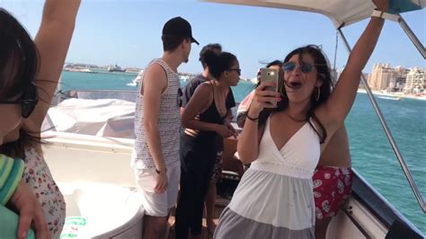 Birthday Yacht Party In Dubai Marina And Palm Jumeirah With A View Of