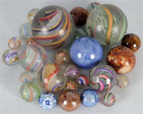 Lot Of 28 German Handmade Marbles