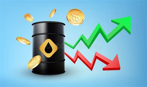 Rising Crude Oil Prices Concept Vector Illustration Stock Vector