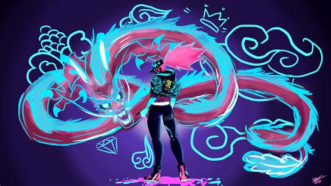 Download for free 70+ cool neon wolves wallpapers. Free download KDA Akali Neon Light Graffiti Dragon Art by ...