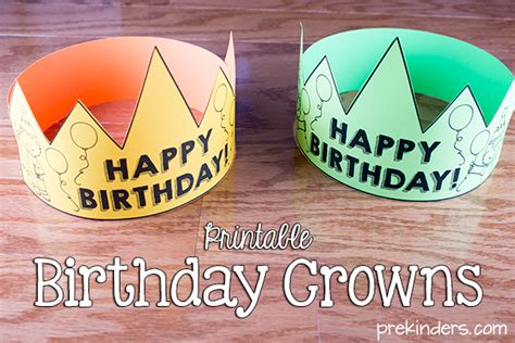 Free Printable Birthday Crown Printable Templates By Nora