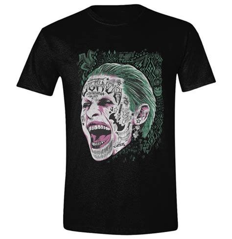 Buy Official Suicide Squad T Shirt Joker Screaming Black
