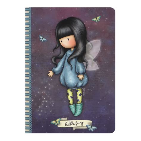 Santoro Gorjuss A5 Stitched Notebook Bubble Fairy Fox And Lantern