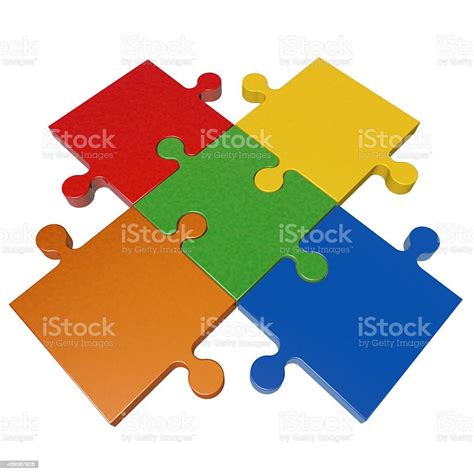 3d Puzzle Pieces Interlocking Stock Photo Download Image Now 2015