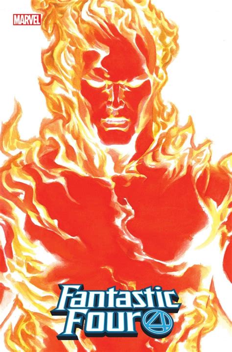 Fantastic Four 24 Alex Ross Timeless Human Torch Virgin Variant Cover