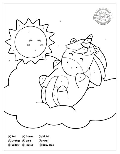 11+ Color By Number Unicorn Pics - coloring pictures & animation images