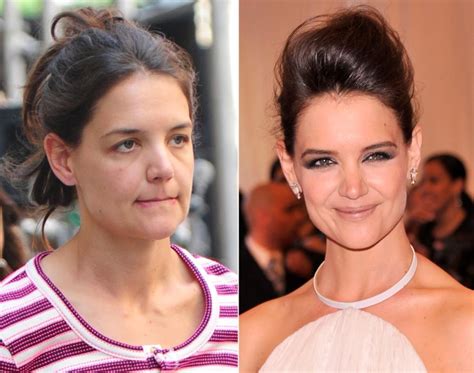 Katie Holmes - Stars caught without makeup | Celebs without makeup, Actress without makeup ...