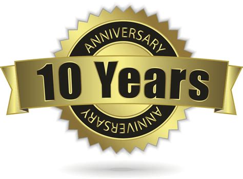 Clipart Of 10 Year Anniversary Clip Art Library