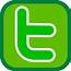 Simple Twitter Icon Green Clip Art At Clkercom  Vector
