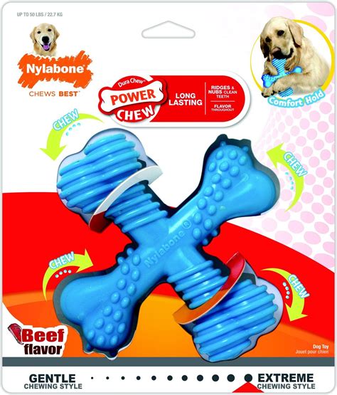 Nylabone Durachew X Bone Beef Flavored Dog Toy Giant