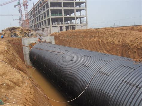 Large Diameter Corrugated Steel Pipe Widely Used In Storm