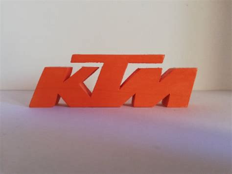 Ktm Motorcycle Logo Ktm Sign Woodyfact Wooden Handcut And Etsy