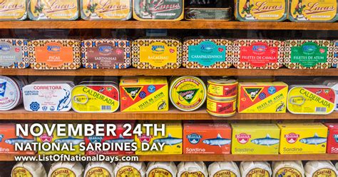 National Sardines Day List Of National Days