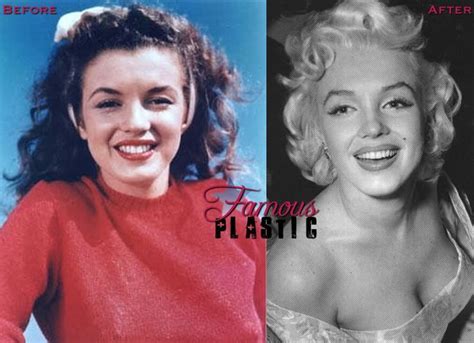 Marilyn Monroe Plastic Surgery Before And After After Before Marilyn